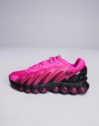 Air Max DN8 em rosa e preto.