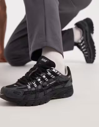 P-6000 de camurça na cor preta