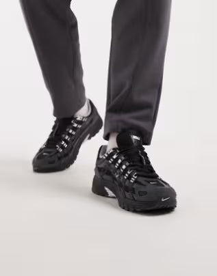 P-6000 de camurça na cor preta